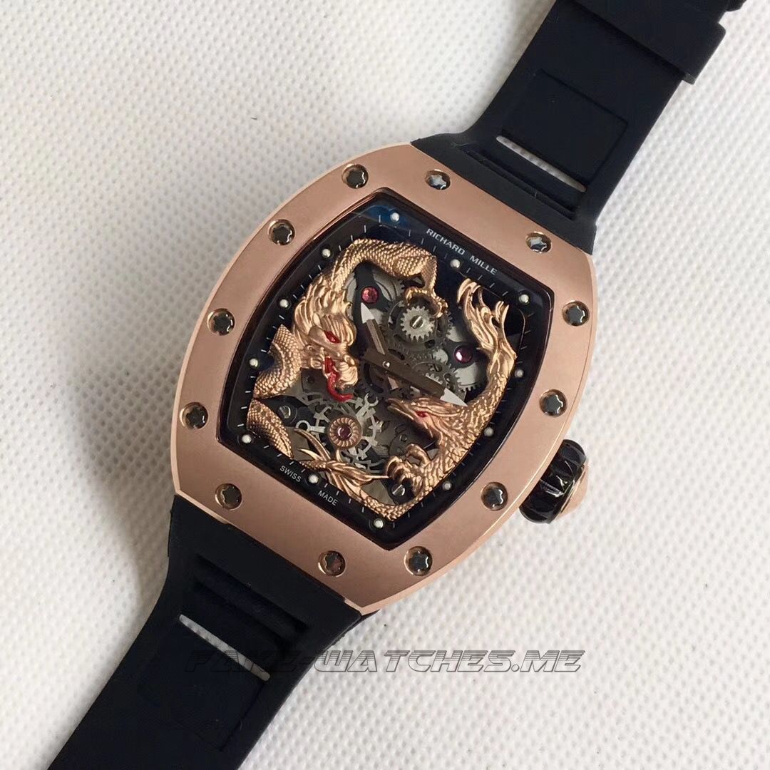 Richard Mille RM57-01 Jackie Chan Rose Gold Rose Gold Dial